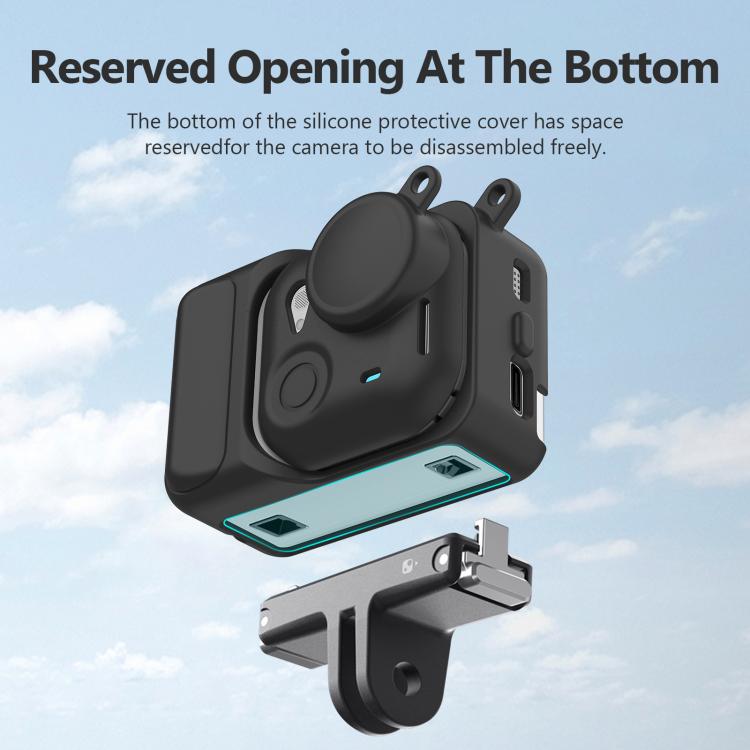 For Insta360 GO Ultra PULUZ 2 in 1 Silicone Expansion Module Body & Lens Cover