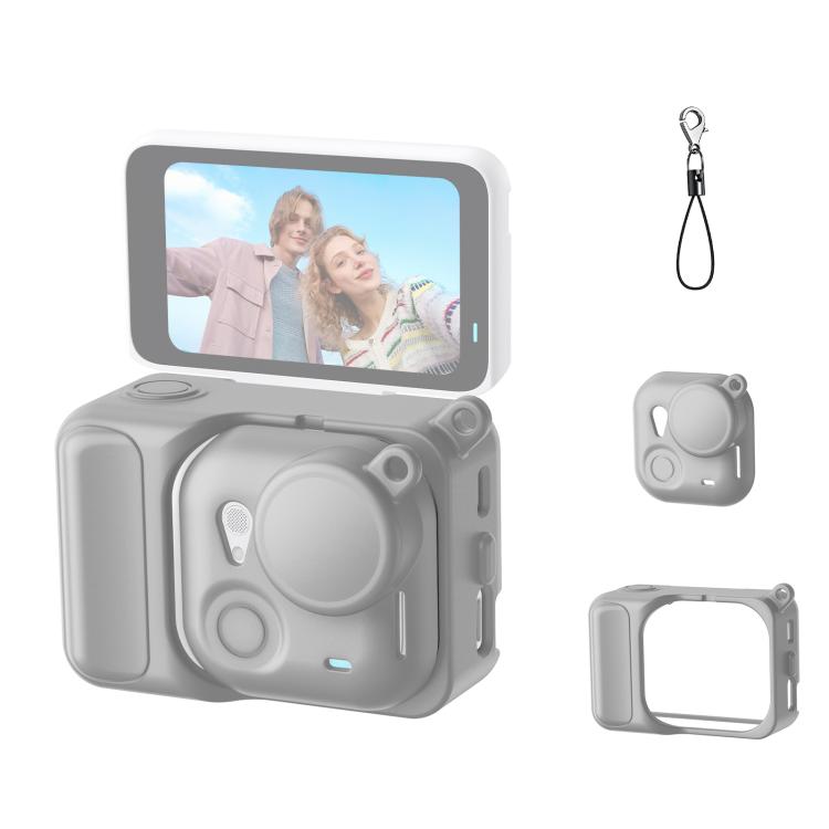 For Insta360 GO Ultra PULUZ 2 in 1 Silicone Expansion Module Body & Lens Cover