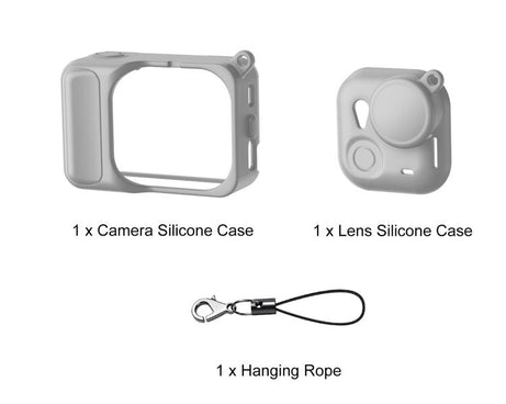 For Insta360 GO Ultra PULUZ 2 in 1 Silicone Expansion Module Body & Lens Cover, For Insta360 GO Ultra