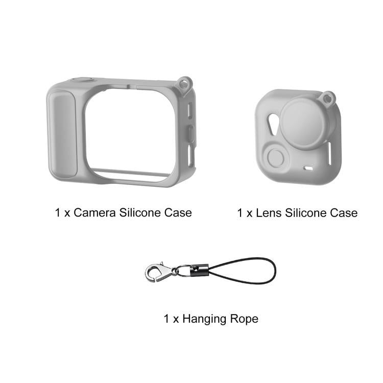 For Insta360 GO Ultra PULUZ 2 in 1 Silicone Expansion Module Body & Lens Cover, For Insta360 GO Ultra