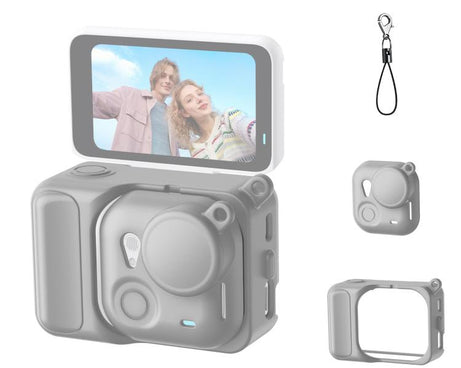 For Insta360 GO Ultra PULUZ 2 in 1 Silicone Expansion Module Body & Lens Cover, For Insta360 GO Ultra