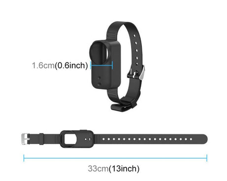 For DJI Osmo Nano Body Silicone Expansion Wrist Strap Cover Pet Collar Mount