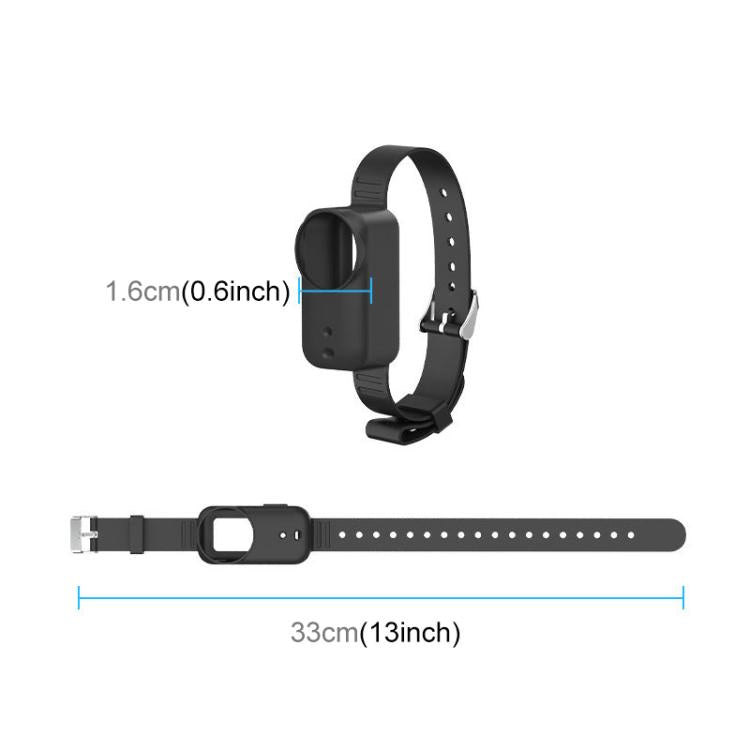 For DJI Osmo Nano Body Silicone Expansion Wrist Strap Cover Pet Collar Mount
