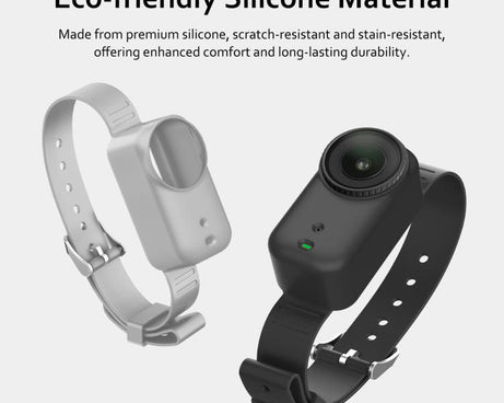 For DJI Osmo Nano Body Silicone Expansion Wrist Strap Cover Pet Collar Mount