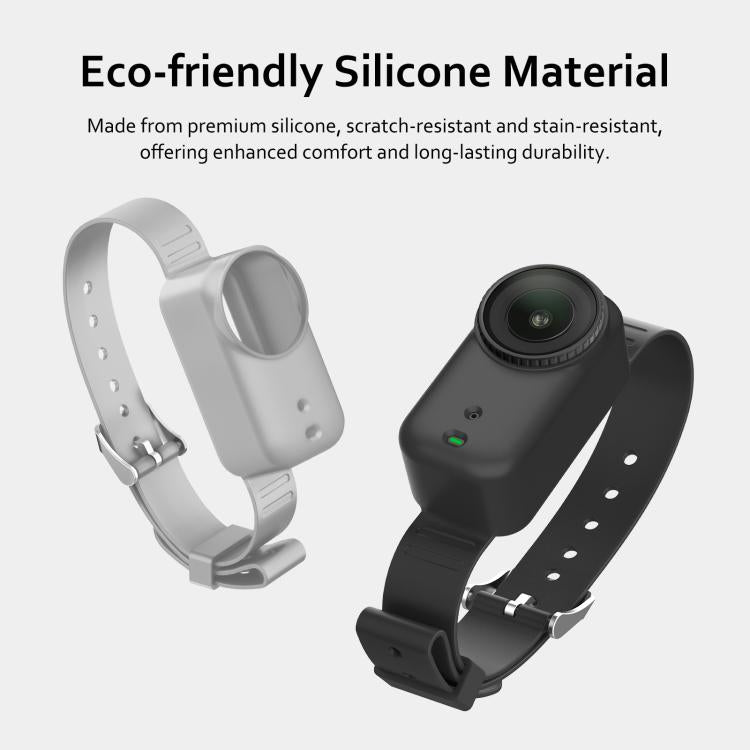 For DJI Osmo Nano Body Silicone Expansion Wrist Strap Cover Pet Collar Mount