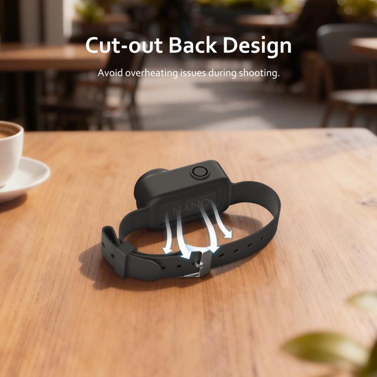 For DJI Osmo Nano Body Silicone Expansion Wrist Strap Cover Pet Collar Mount