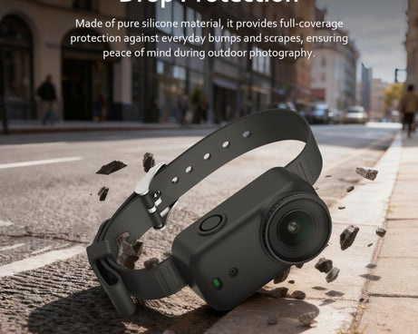 For DJI Osmo Nano Body Silicone Expansion Wrist Strap Cover Pet Collar Mount