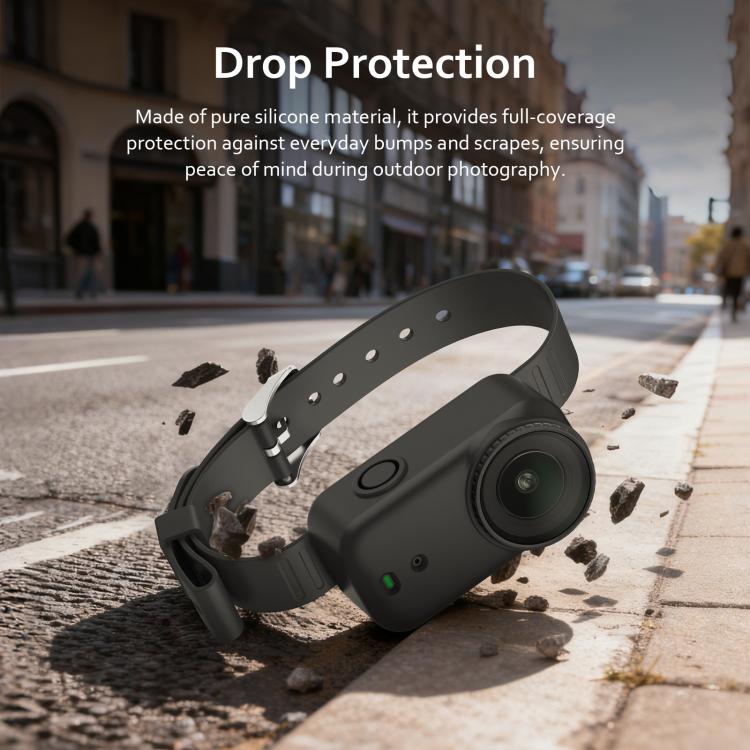 For DJI Osmo Nano Body Silicone Expansion Wrist Strap Cover Pet Collar Mount