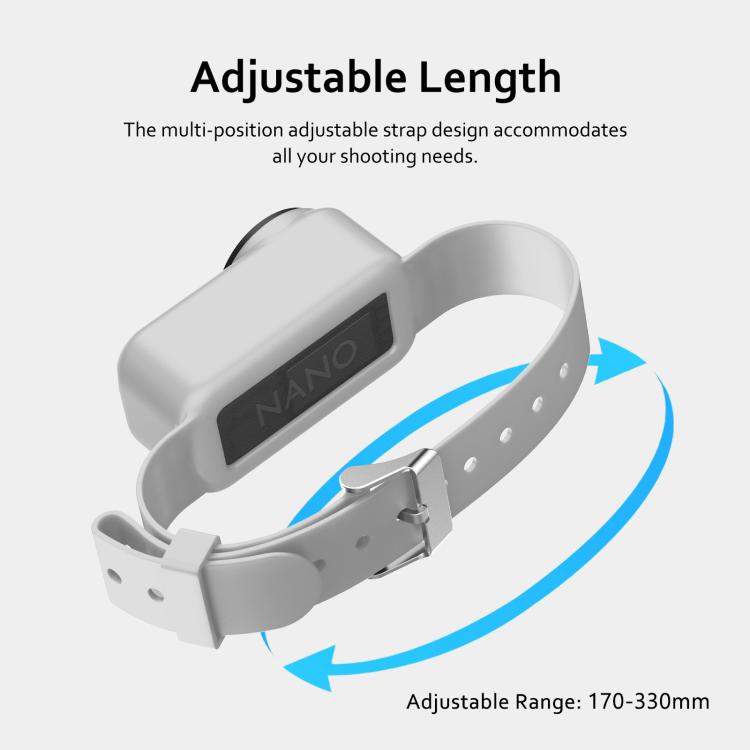 For DJI Osmo Nano Body Silicone Expansion Wrist Strap Cover Pet Collar Mount, For DJI Osmo Nano Body
