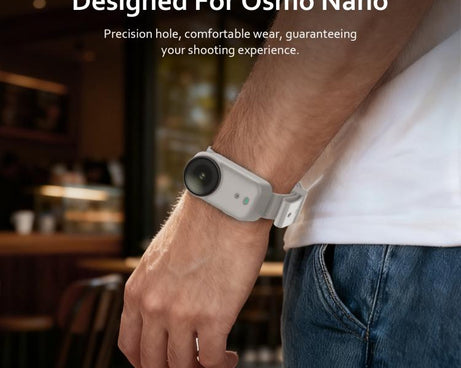 For DJI Osmo Nano Body Silicone Expansion Wrist Strap Cover Pet Collar Mount, For DJI Osmo Nano Body
