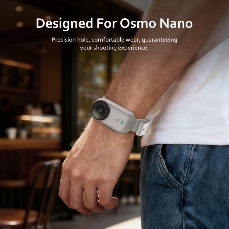 For DJI Osmo Nano Body Silicone Expansion Wrist Strap Cover Pet Collar Mount, For DJI Osmo Nano Body