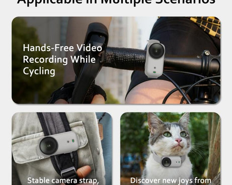 For DJI Osmo Nano Body Silicone Expansion Wrist Strap Cover Pet Collar Mount, For DJI Osmo Nano Body