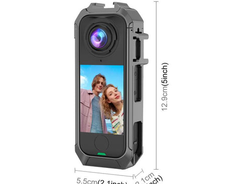 For Insta360 X4 Air PULUZ Metal Protective Cage Rig Housing Frame with Expand Cold Shoe Base, For Insta360 X4 Air
