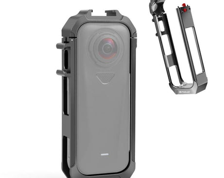 For Insta360 X4 Air PULUZ Metal Protective Cage Rig Housing Frame with Expand Cold Shoe Base, For Insta360 X4 Air