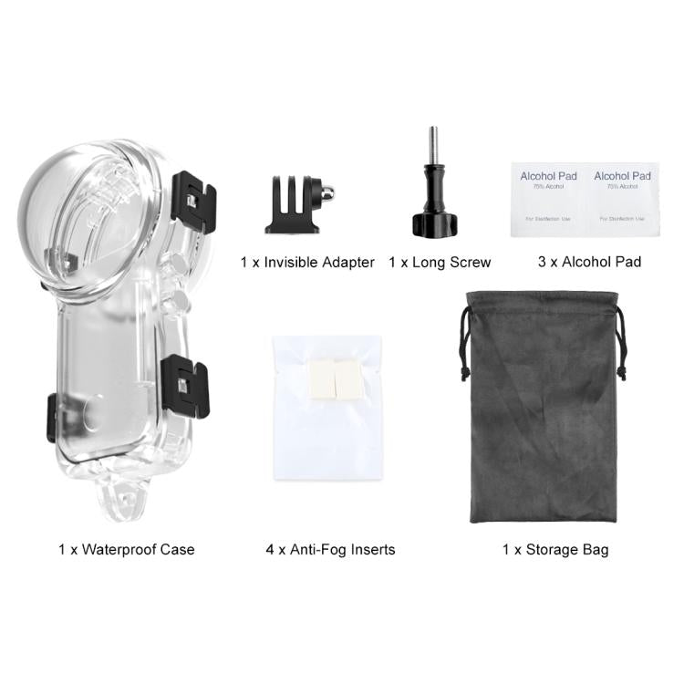 For Insta360 X4 Air PULUZ 50m Waterproof Sealed Diving Case