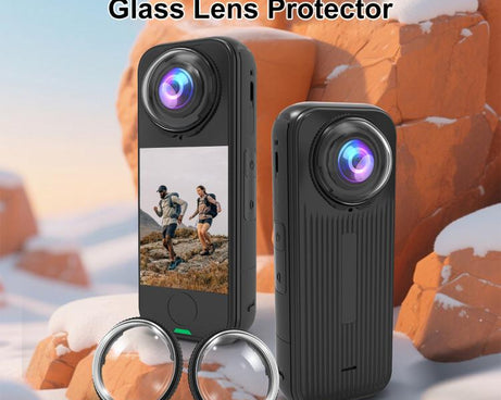 For Insta360 X4 Air PULUZ Rotation Optical Glass Lens Guard  Protective Cover, For Insta360 X4 Air
