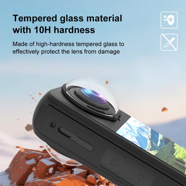 For Insta360 X4 Air PULUZ Rotation Optical Glass Lens Guard  Protective Cover