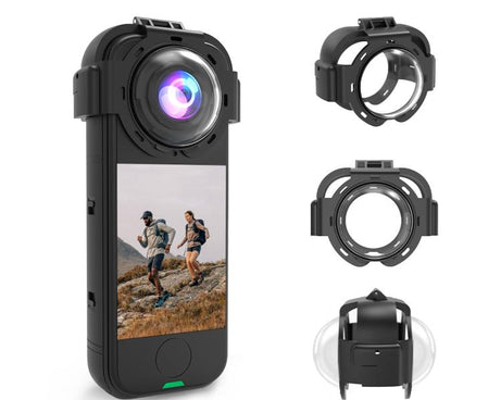 For Insta360 X4 Air PULUZ Snap-on Optical Tempered Glass Lens Guard Protective Cover