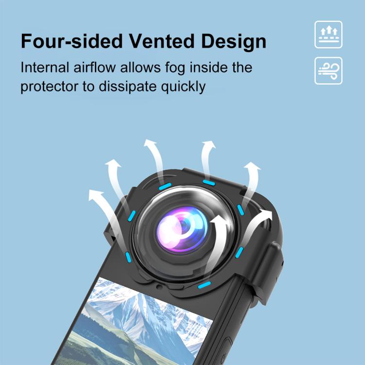 For Insta360 X4 Air PULUZ Snap-on Optical Tempered Glass Lens Guard Protective Cover