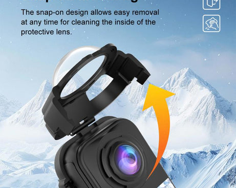 For Insta360 X4 Air PULUZ Snap-on Optical Tempered Glass Lens Guard Protective Cover