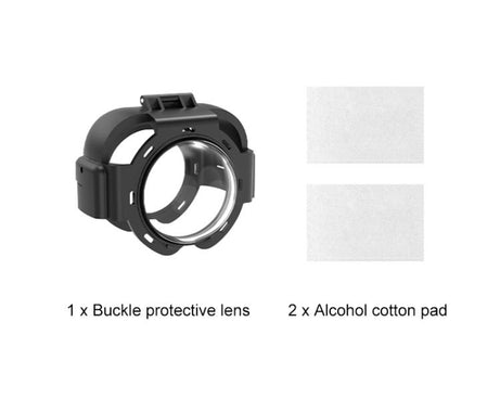 For Insta360 X4 Air PULUZ Snap-on Optical Tempered Glass Lens Guard Protective Cover