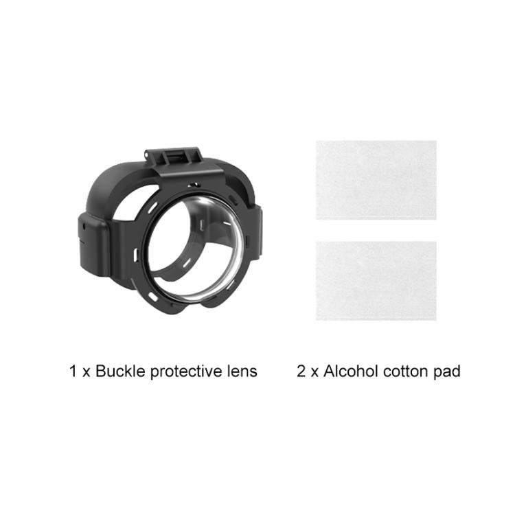 For Insta360 X4 Air PULUZ Snap-on Optical Tempered Glass Lens Guard Protective Cover