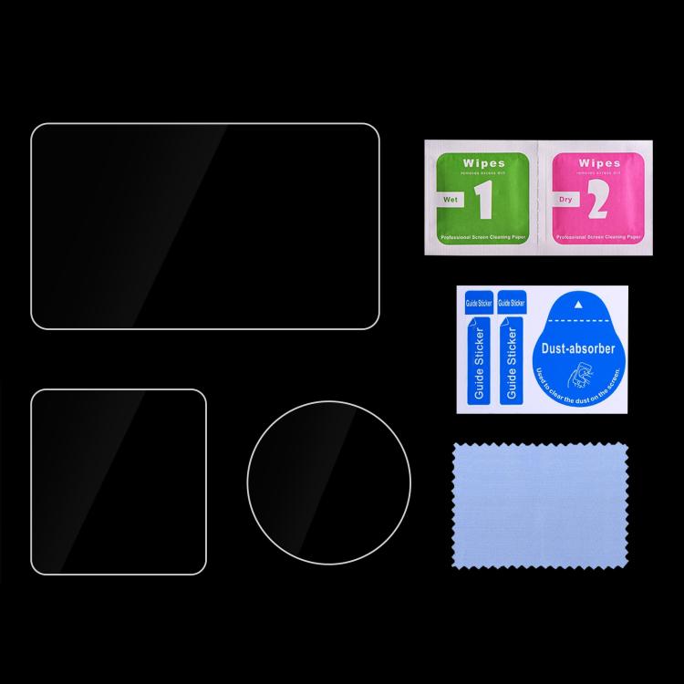 For DJI Osmo Action 6 / 6 Pro PULUZ Lens + Front and Back Screen Tempered Glass Film