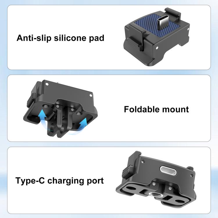For DJI Osmo Pocket 3 PULUZ Plastic Quick-Release Charging Adapter Base
