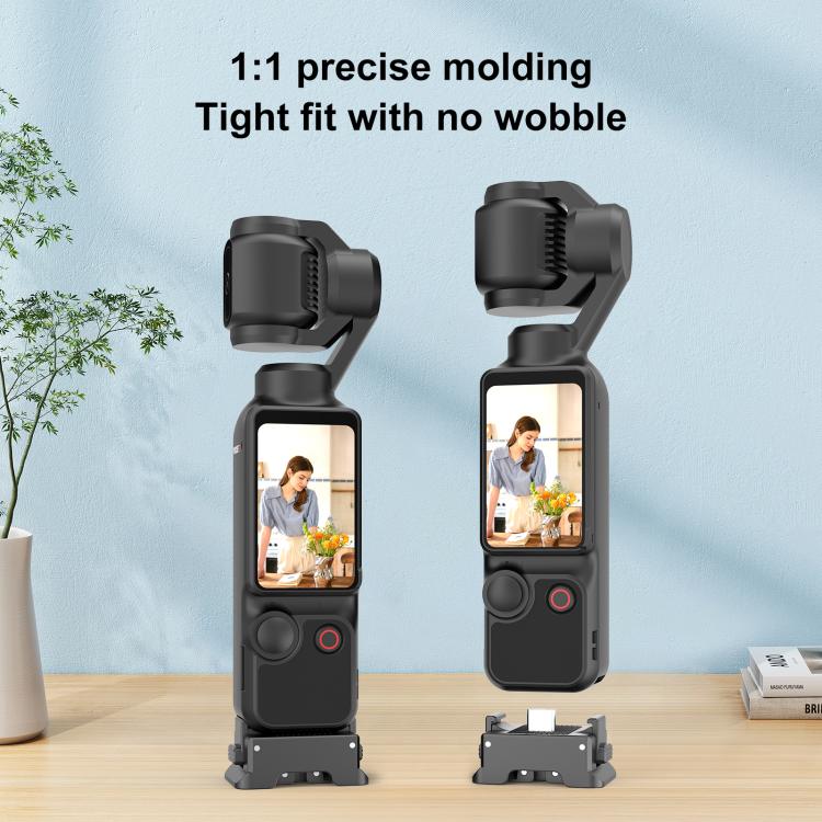 For DJI Osmo Pocket 3 PULUZ Plastic Quick-Release Charging Adapter Base