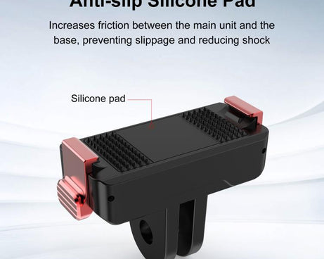 For DJI Osmo Action 6 / Nano PULUZ Two Claw Plastic Magnetic Quick Release Base Mount