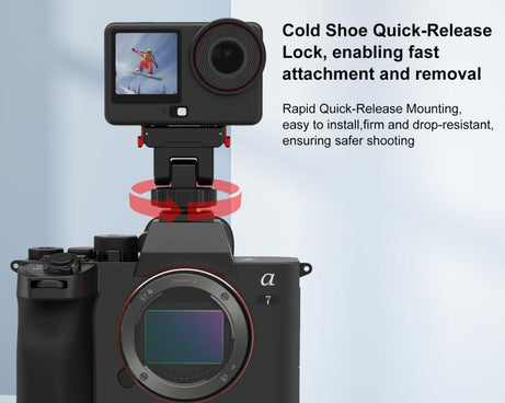 For DJI Osmo Action 6 / Nano PULUZ Plastic Gimbal Quick-Release Base Mount