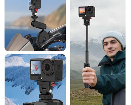 For DJI Osmo Action 6 / Nano PULUZ Plastic Gimbal Quick-Release Base Mount