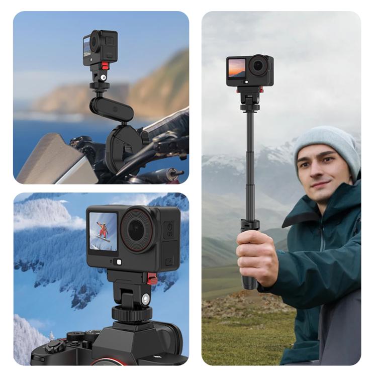 For DJI Osmo Action 6 / Nano PULUZ Plastic Gimbal Quick-Release Base Mount