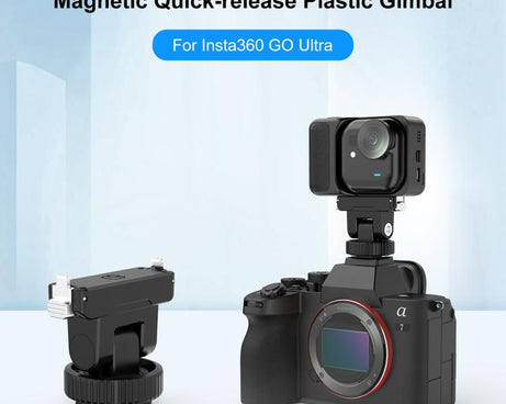 For Insta360 GO  UItra PULUZ Plastic Gimbal Magnetic Quick Release Base Mount