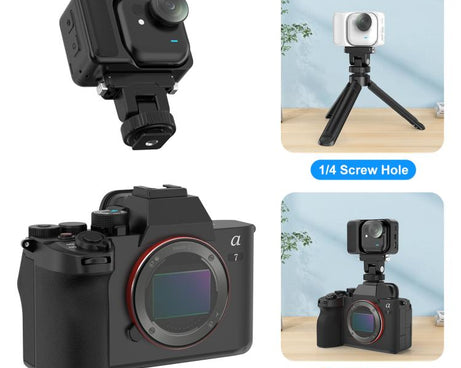 For Insta360 GO  UItra PULUZ Plastic Gimbal Magnetic Quick Release Base Mount