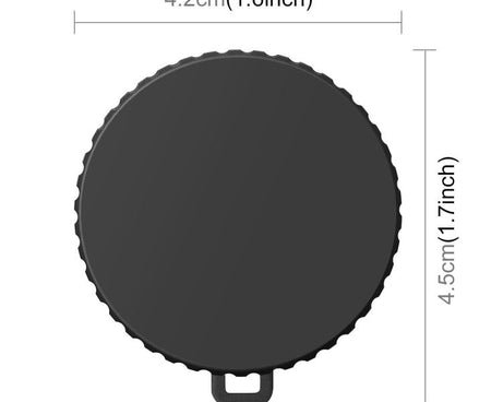 For DJI Osmo Action 6 PULUZ Silicone Lens Cap with Strap, Silicone Lens Cap