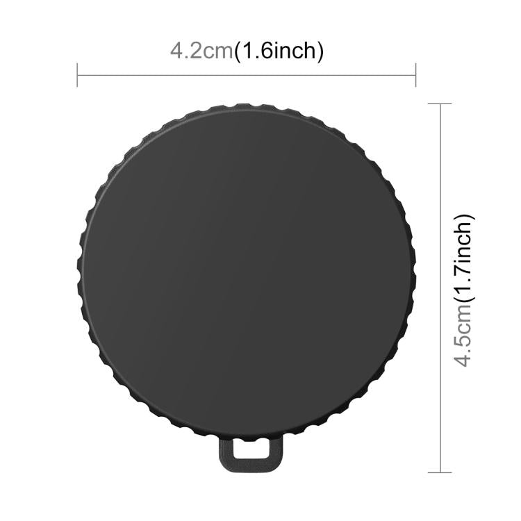 For DJI Osmo Action 6 PULUZ Silicone Lens Cap with Strap, Silicone Lens Cap