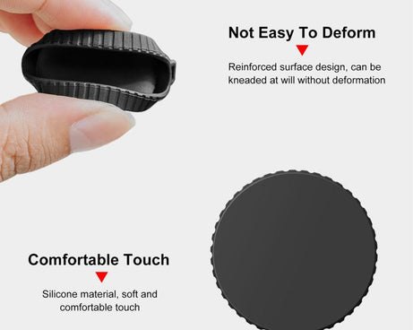 For DJI Osmo Action 6 PULUZ Silicone Lens Cap with Strap, Silicone Lens Cap