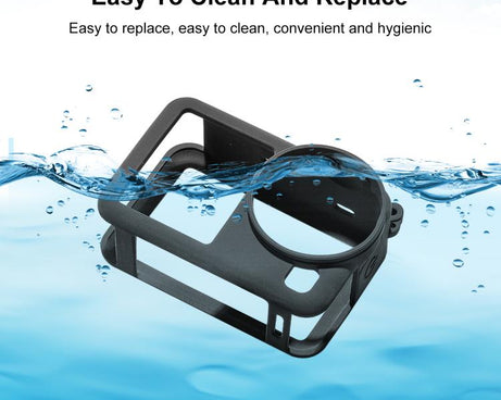 For DJI Osmo Action 6 PULUZ Silicone Protective Cover with Wrist Strap & Lens Cap, Silicone Protective Cover