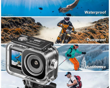 For DJI Osmo Action 6 PULUZ 60m / 196ft Underwater Waterproof Diving Shell with Invisible Adapter & Long Screw, Waterproof Shell