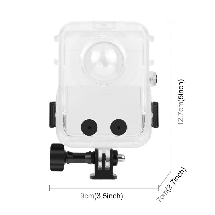 For DJI Osmo 360 PULUZ 40m Depth Waterproof Camera Case Diving Housing Underwater Cover, 40m Waterproof Case