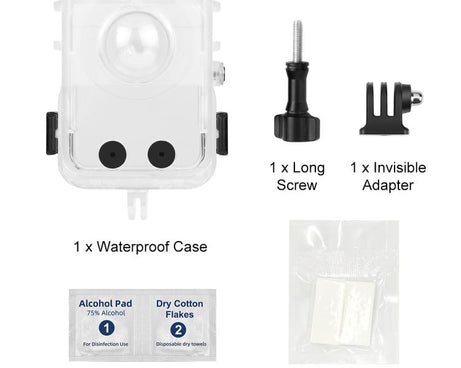 For DJI Osmo 360 PULUZ 40m Depth Waterproof Camera Case Diving Housing Underwater Cover, 40m Waterproof Case