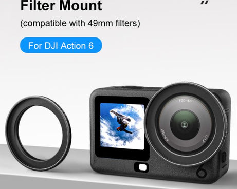 For DJI Osmo Action 6 PULUZ Filter Holder Metal Protective Filter Frame, For DJI Osmo Action 6