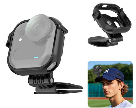 For Insta360 GO Ultra PULUZ Baseball Hat Clip Camera POV Vlog Mount, For Insta360 GO Ultra Hat Clip