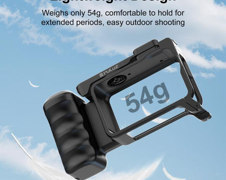 For DJI Osmo Action 6 PULUZ Street Photography Handle Ergonomic Hand Grip Cage Frame with Cold Shoe, Street Photography Handle