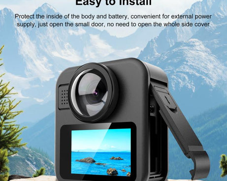 For GoPro MAX2 PULUZ ABS Battery Side Interface Cover, Side Interface Cover