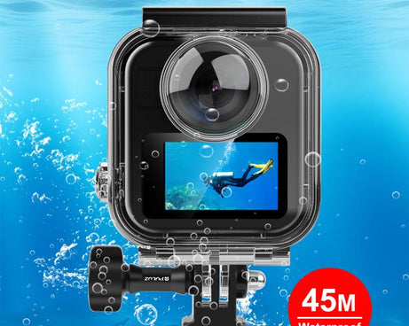 For GoPro MAX2 PULUZ Waterproof Housing 50m Dive Case, Waterproof Housing Case