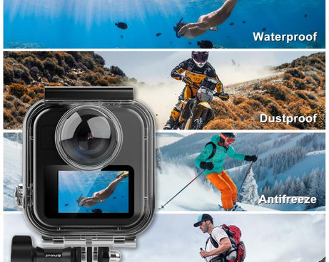 For GoPro MAX2 PULUZ Waterproof Housing 50m Dive Case, Waterproof Housing Case