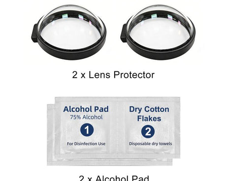 For GoPro MAX2 PULUZ Optical Tempered Glass Lens Guard Protective Cover, Glass Lens Guard