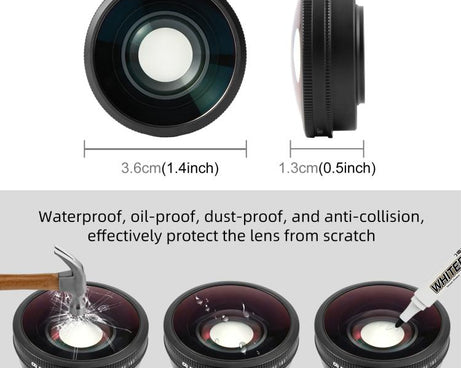 For DJI Osmo Action 6 PULUZ FOV Boost Lens 185 Degree Wide Angle Lens, For DJI Osmo Action 6